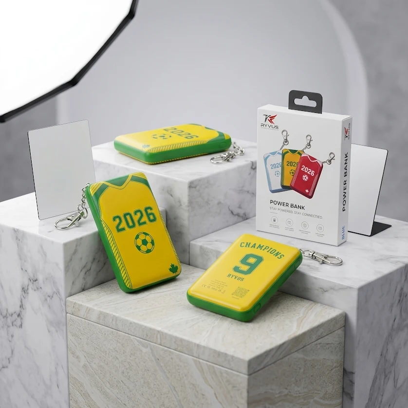 2026 Football Edition Power Bank Keychain – 5000 mAh